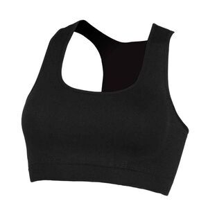 Skinni Fit Womens/Ladies Workout Crop Top / Black